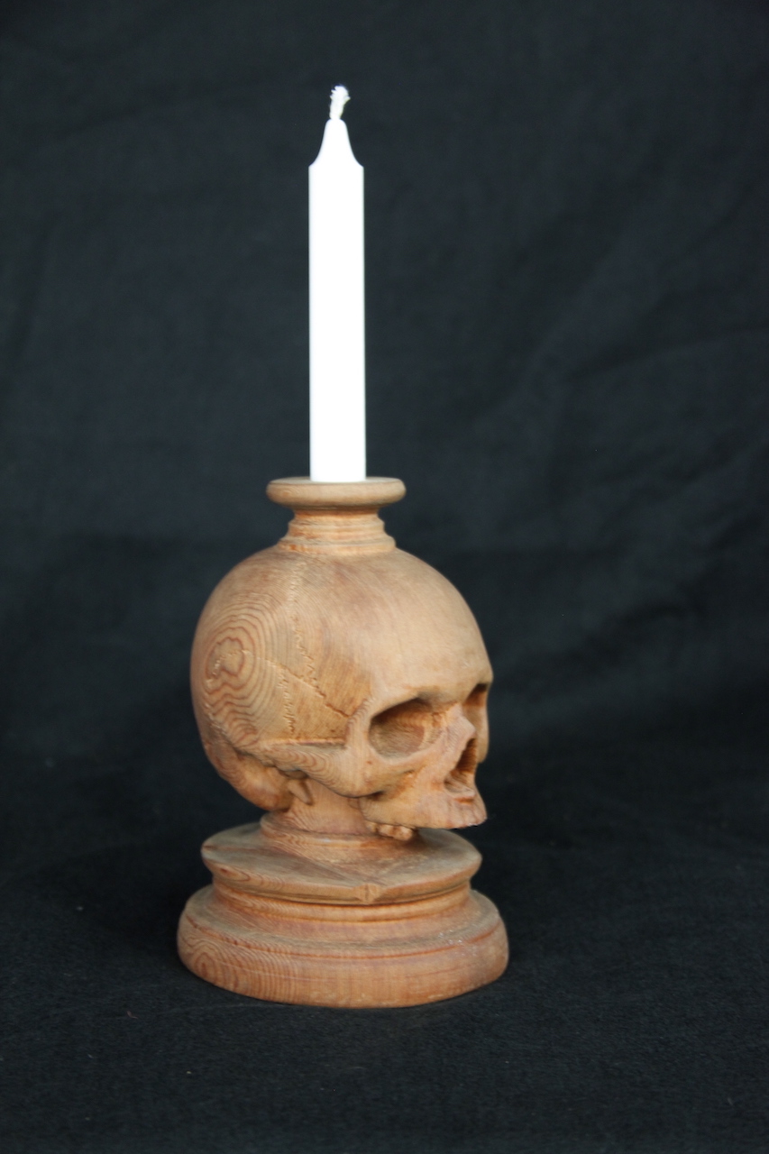 Skull Candlestick